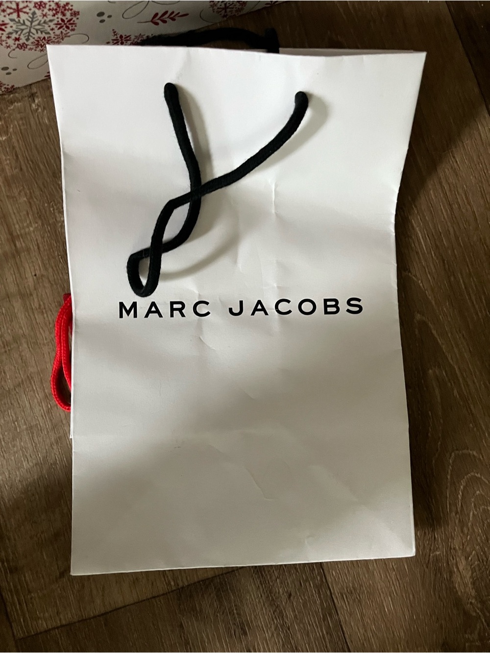 Marc Jacobs White Gift Bag with Black Rope Handles
